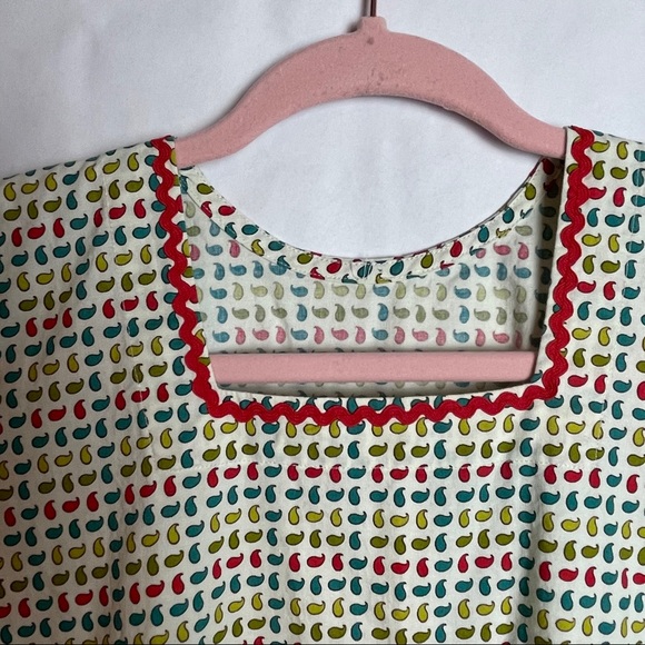 Cottage core handmade maxi shift dress ric rac - Picture 3 of 5